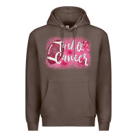 Coffee tackle cancer football leopard Premium Hoodie - AdoDesignShop