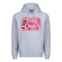 Heather Grey tackle cancer football leopard Premium Hoodie - AdoDesignShop