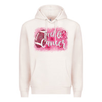Pale Pink tackle cancer football leopard Premium Hoodie - AdoDesignShop