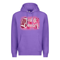 Purple tackle cancer football leopard Premium Hoodie - AdoDesignShop