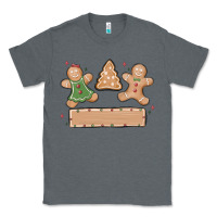 Charcoal Heather gingerbread christmas Classic Tee - MaliasSmallBusiness
