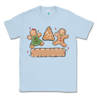 Dusty Blue gingerbread christmas Classic Tee - MaliasSmallBusiness