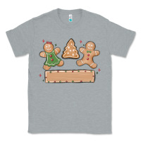 Heather Grey gingerbread christmas Classic Tee - MaliasSmallBusiness