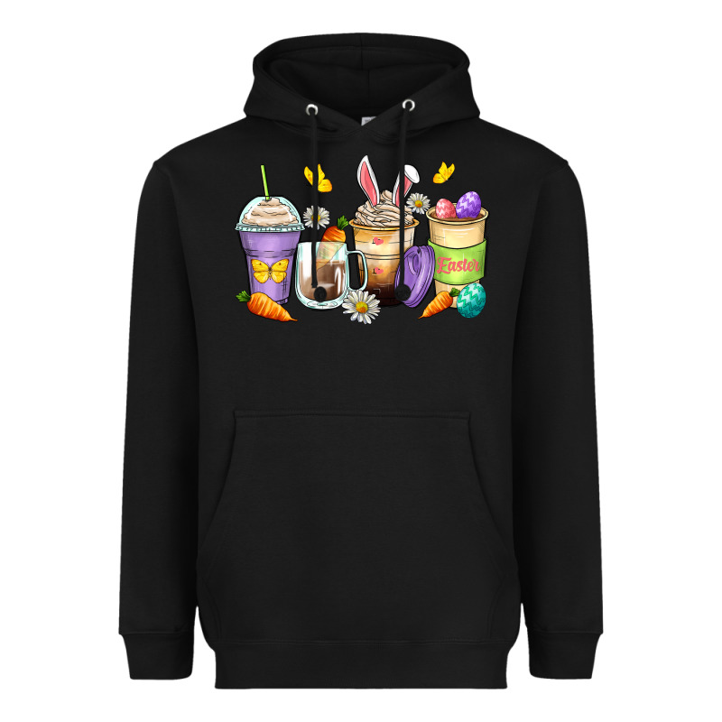 Easter Day Coffee Cups Heavyweight Hoodie by Zillion Design Studio | Teevron