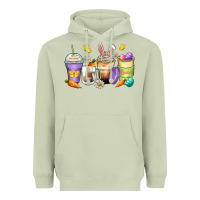Matcha easter day coffee cups Heavyweight Hoodie - Zillion Design Studio