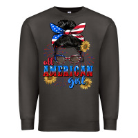 Smoke All American girl 4th of July Premium Sweatshirt - CowGirlArtShop