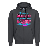 Smoke it was rough week but i didn't need bail money so Zipper Hoodie - MaliasSmallBusiness