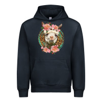 Navy western llama and roses Urban Hoodie - LillyAllenDesigns