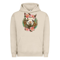 Pigment French Oak western llama and roses Urban Hoodie - LillyAllenDesigns