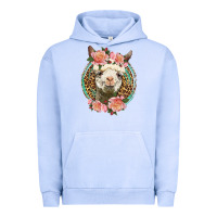 Pigment Grape Ice western llama and roses Urban Hoodie - LillyAllenDesigns