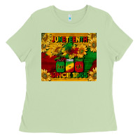 Matcha juneteenth since 1865 tumbler Ladies Tee - BarkalooDesign