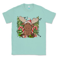 Seafoam christmas reindeer Classic Tee - MaliasSmallBusiness