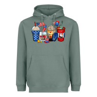 Sage 4th of july coffee cups Heavyweight Hoodie - Zillion Design Studio