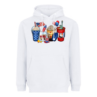 White 4th of july coffee cups Heavyweight Hoodie - Zillion Design Studio