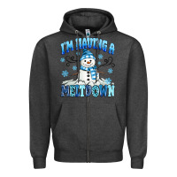 Charcoal Heather i'm having a meltdown Zipper Hoodie - MaliasSmallBusiness