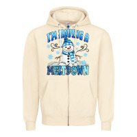 Sandshell i'm having a meltdown Zipper Hoodie - MaliasSmallBusiness