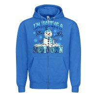 True Royal i'm having a meltdown Zipper Hoodie - MaliasSmallBusiness
