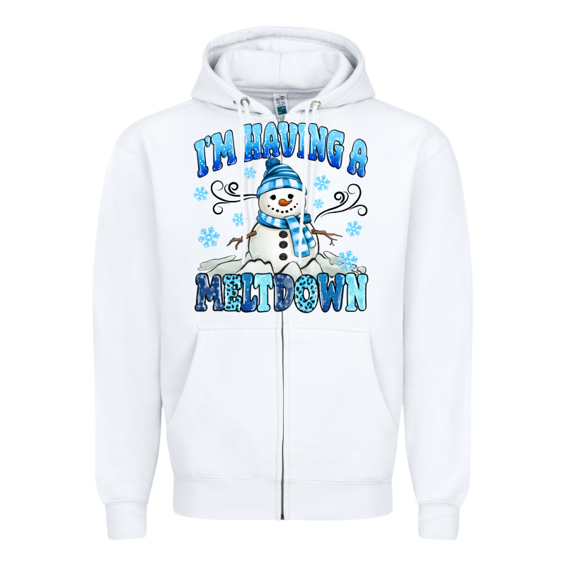 I'm Having A Meltdown Zipper Hoodie by MaliasSmallBusiness | Teevron