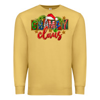 Antique Gold Christmas grampy claus Premium Sweatshirt - FaDigitalArtStudio