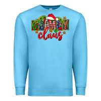 Ocean Blue Christmas grampy claus Premium Sweatshirt - FaDigitalArtStudio