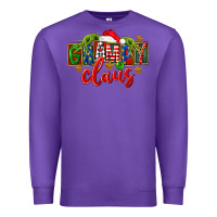 Purple Christmas grampy claus Premium Sweatshirt - FaDigitalArtStudio
