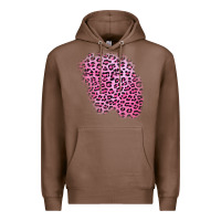 Chestnut pink leopard patch Premium Hoodie - AdoDesignShop