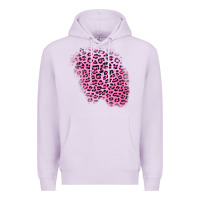 Lilac pink leopard patch Premium Hoodie - AdoDesignShop