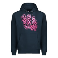Navy pink leopard patch Premium Hoodie - AdoDesignShop