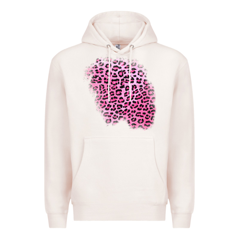 Pink Leopard Patch Premium Hoodie by AdoDesignShop | Teevron