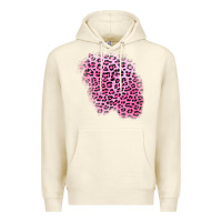 Sandshell pink leopard patch Premium Hoodie - AdoDesignShop
