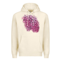 Tofu pink leopard patch Premium Hoodie - AdoDesignShop