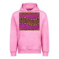 Fuchsia Pink mardi gras  leopard pink glitter bead Urban Hoodie - BarkalooDesign