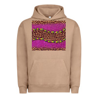 Pigment Burro mardi gras  leopard pink glitter bead Urban Hoodie - BarkalooDesign