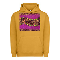 Pigment Peanut Butter mardi gras  leopard pink glitter bead Urban Hoodie - BarkalooDesign