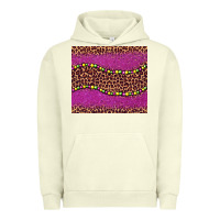Pigment Pistachio mardi gras  leopard pink glitter bead Urban Hoodie - BarkalooDesign