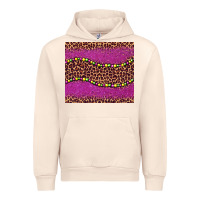 Sandshell mardi gras  leopard pink glitter bead Urban Hoodie - BarkalooDesign