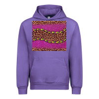 Tulip mardi gras  leopard pink glitter bead Urban Hoodie - BarkalooDesign