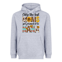 Heather Grey only the best moms get promoted to nana Heavyweight Hoodie - texasbilliewilder
