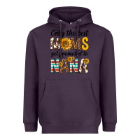 Plum only the best moms get promoted to nana Heavyweight Hoodie - texasbilliewilder