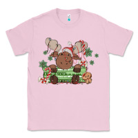 Bubblegum Pink christmas reindeer Classic Tee - MaliasSmallBusiness