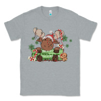 Heather Grey christmas reindeer Classic Tee - MaliasSmallBusiness