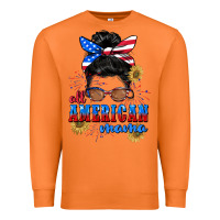 Carrot All American Mama 4th of July Premium Sweatshirt - CowGirlArtShop