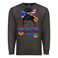 Smoke All American Mama 4th of July Premium Sweatshirt - CowGirlArtShop
