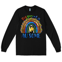 Black different is ausome Long Sleeve Tee - BarkalooDesign