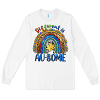 White different is ausome Long Sleeve Tee - BarkalooDesign