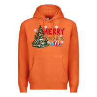 Carrot merry christmas tree Premium Hoodie - AdoDesignShop
