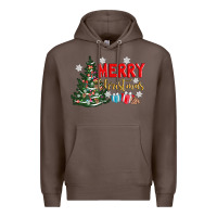 Coffee merry christmas tree Premium Hoodie - AdoDesignShop