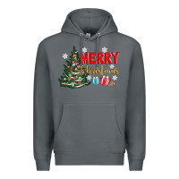 Rock merry christmas tree Premium Hoodie - AdoDesignShop
