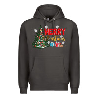 Smoke merry christmas tree Premium Hoodie - AdoDesignShop