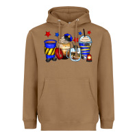 Toasted Coconut police coffee cups Heavyweight Hoodie - Zillion Design Studio